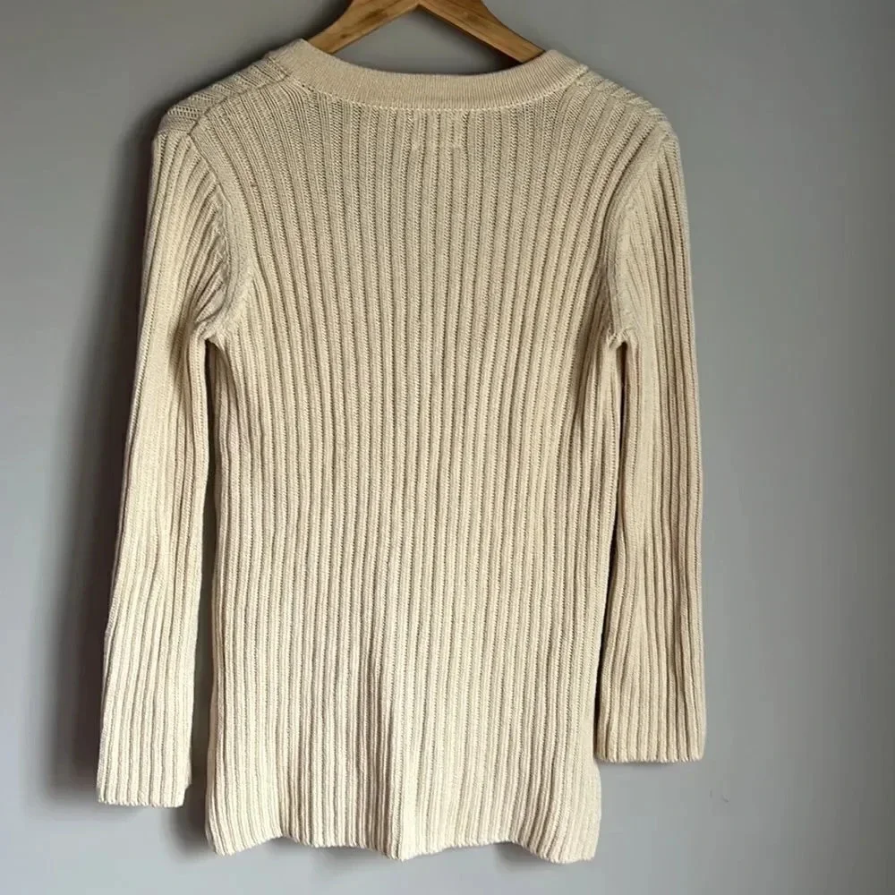 Torn by Ronny Kobo Cream Lace Sweater